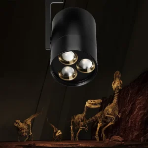 Zoomable 35W 45W Commercial Track Spotlight LED COB Aluminum Body DALI Dimmable CRI 93 Ra93 3000K-6000K