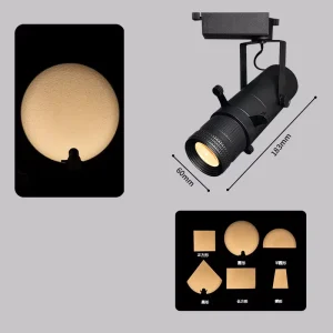 Zoomable Shapeable Cut LED Track Projector Light for Museum Art Gallery Painting Exhibition