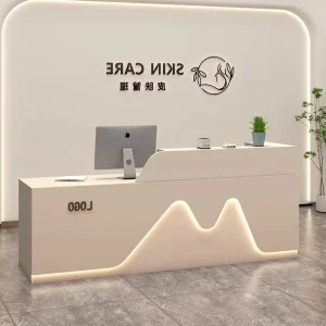 工厂理发店美容院家具木制柜台服务接待处