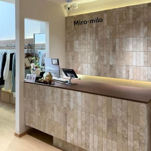 石灰石米色棕色收银台服装店酒吧接待台咖啡厅使用