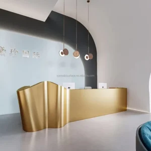 热金豪华接待柜台现代设计供服装店前台使用美容美发酒店学校