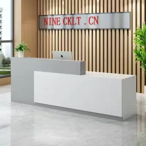 豪华办公室接待柜台桌硬币计数器前台商业接待台美容院接待吧台