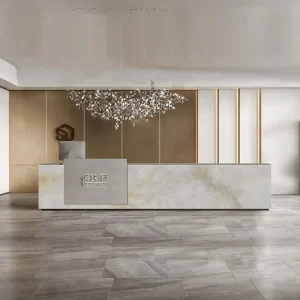 公司前台接待台酒店大堂轻奢商用家具
