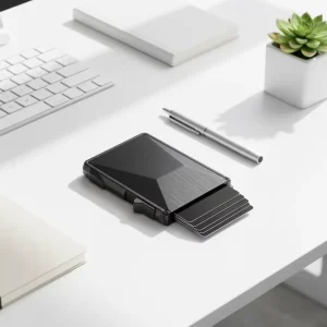 push-pull style business card holder simple and portable card case